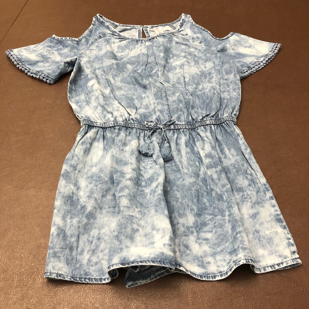 Justice One piece denim jumpsuit